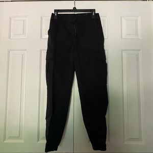 Black AE Cargo Joggers